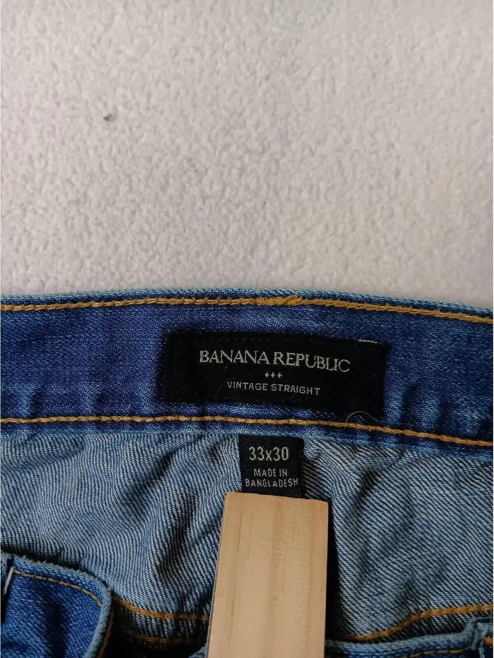 Banana Republic Vintage Straight Jeans Mens 33x30 Blue Medium Wash Denim Casual